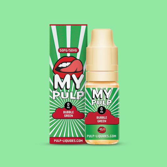 E-liquide Bubble Green My Pulp, flacon de 10 mL