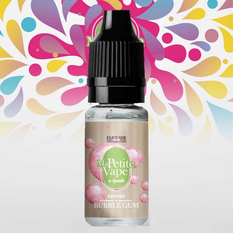 E-liquide Bubble Gum Ma Petite Vape aux sels de nicotine, flacon de 10 mL