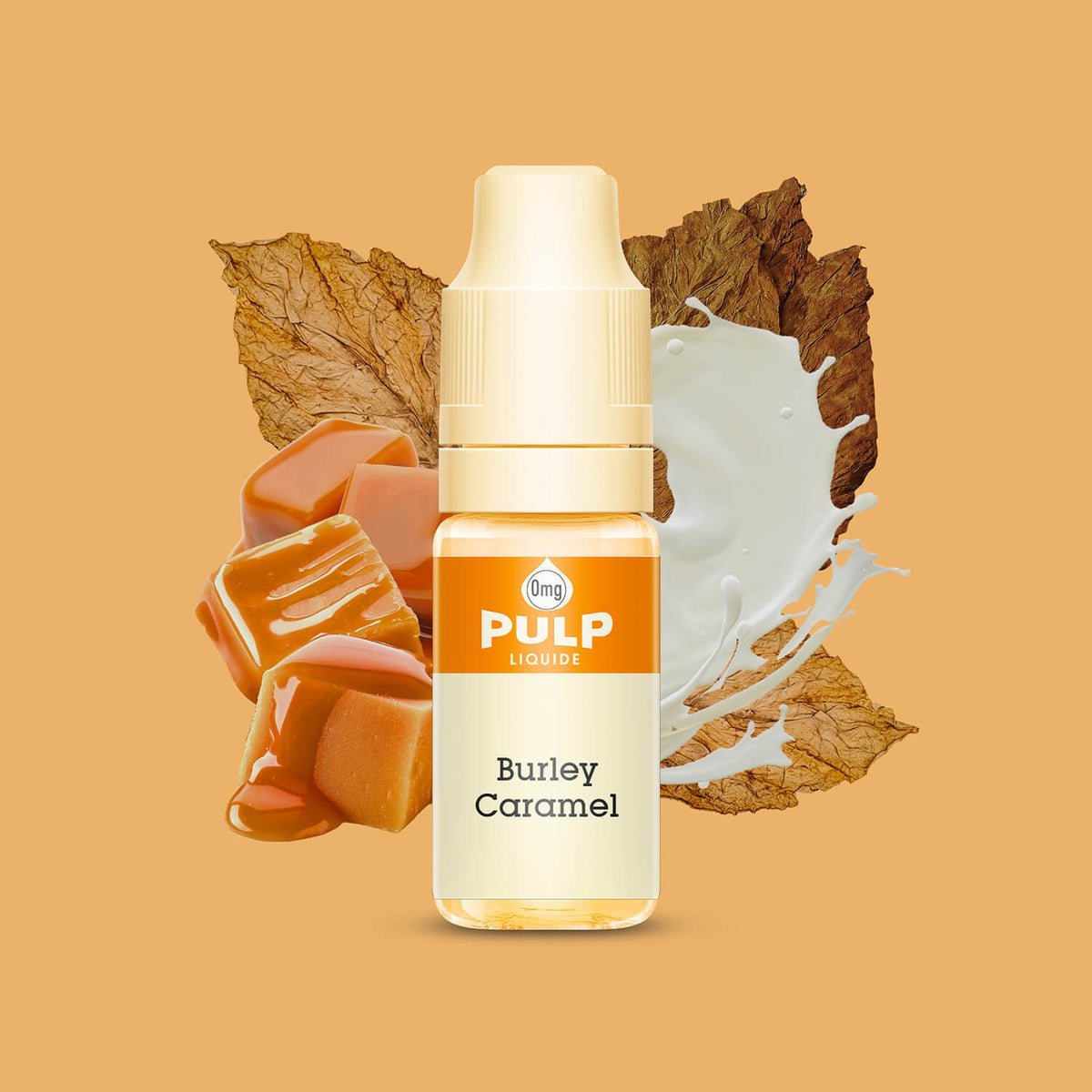 E-liquide Burley Caramel PULP, flacon de 10 mL