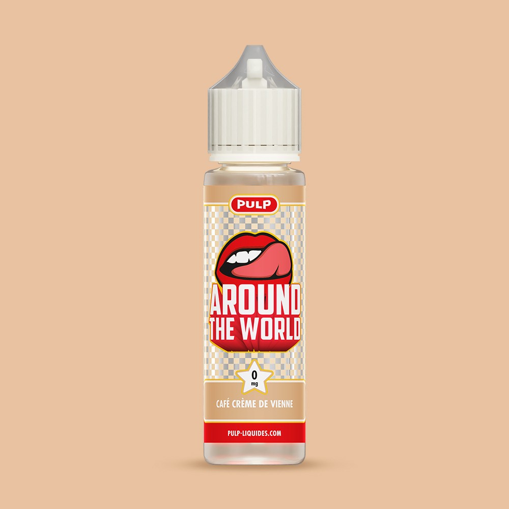 E-liquide Café Crème de Vienne PULP Around the World, flacon de 50 mL