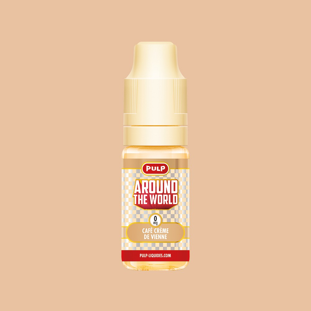 E-liquide Café Crème de Vienne PULP Around the World, flacon de 10 mL