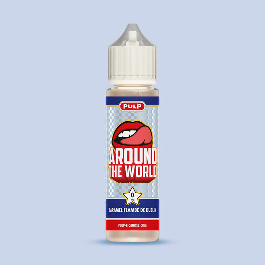E-liquide Caramel Flambé de Dublin PULP Around the World, flacon de 50 mL