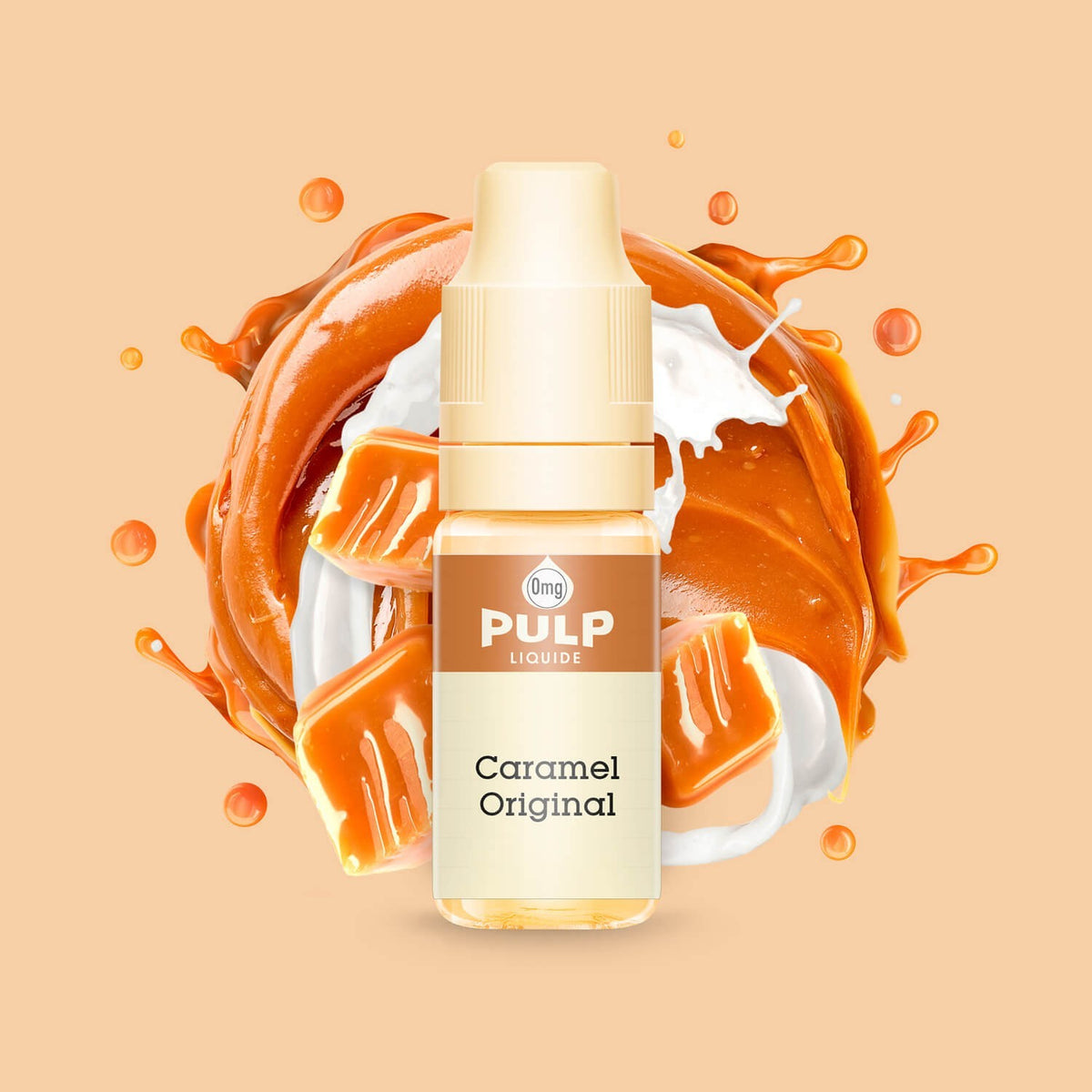 E-liquide Caramel Original PULP, flacon de 10 mL