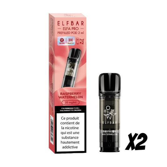 Pods pré-remplis Elfa Pro Framboise Pastèque Elfbar, boîte de 2