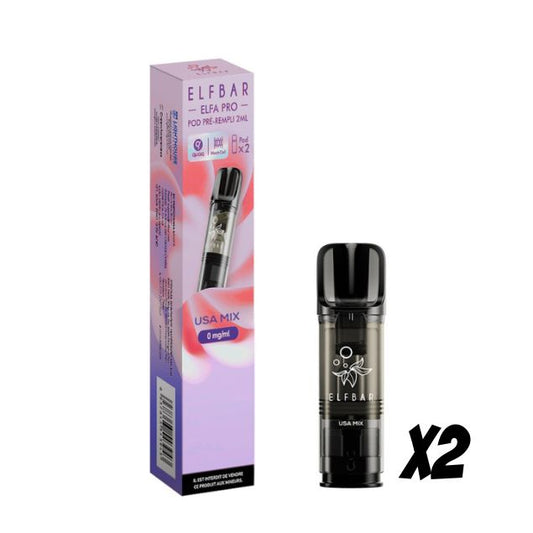 Pods pré-remplis Elfa Pro USA Mix Elfbar, boîte de 2