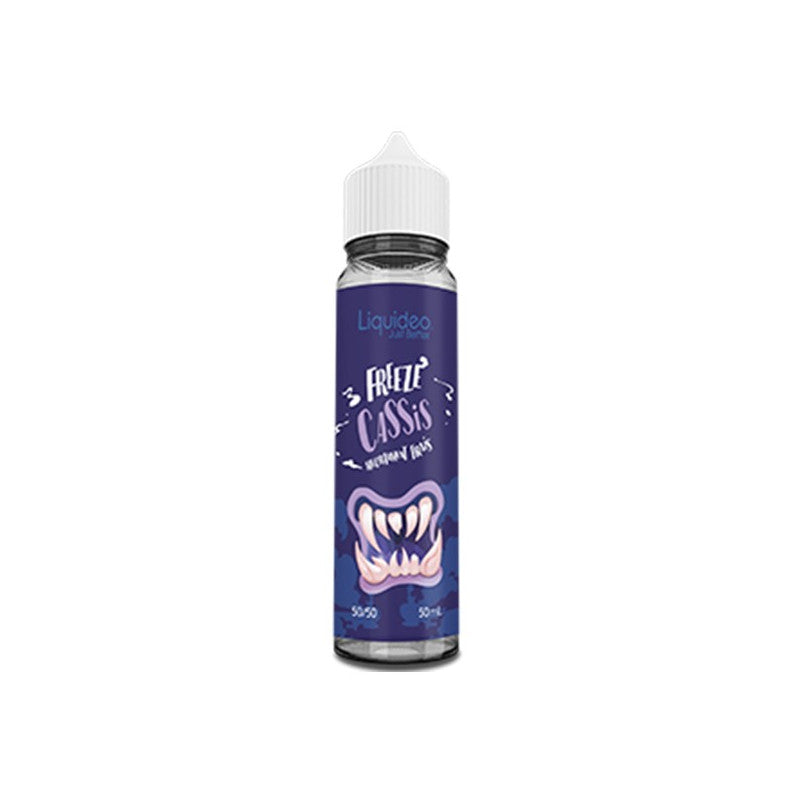 E-liquide Cassis Liquideo Freeze, flacon de 50 mL