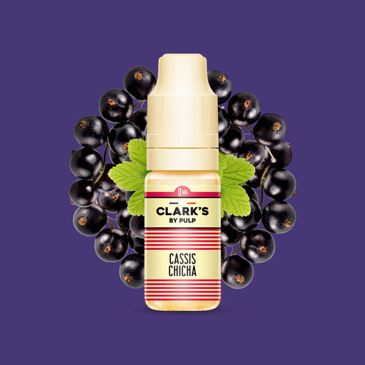 E-liquide Cassis Chicha Clark's by PULP, flacon de 10 mL