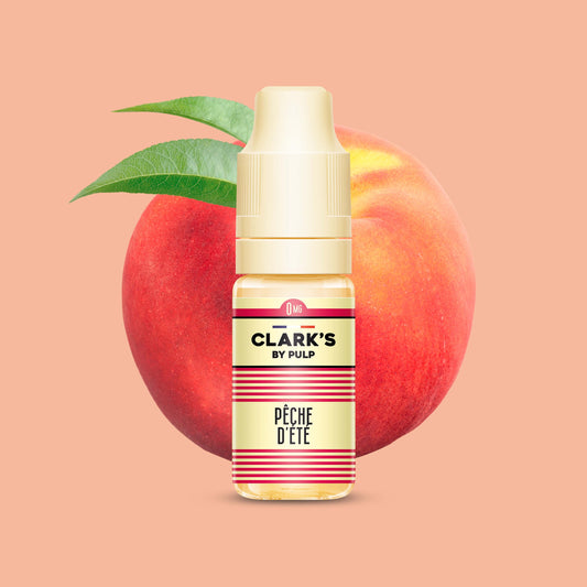 E-liquide Pêche d'Été Clark's by PULP, flacon de 10 mL