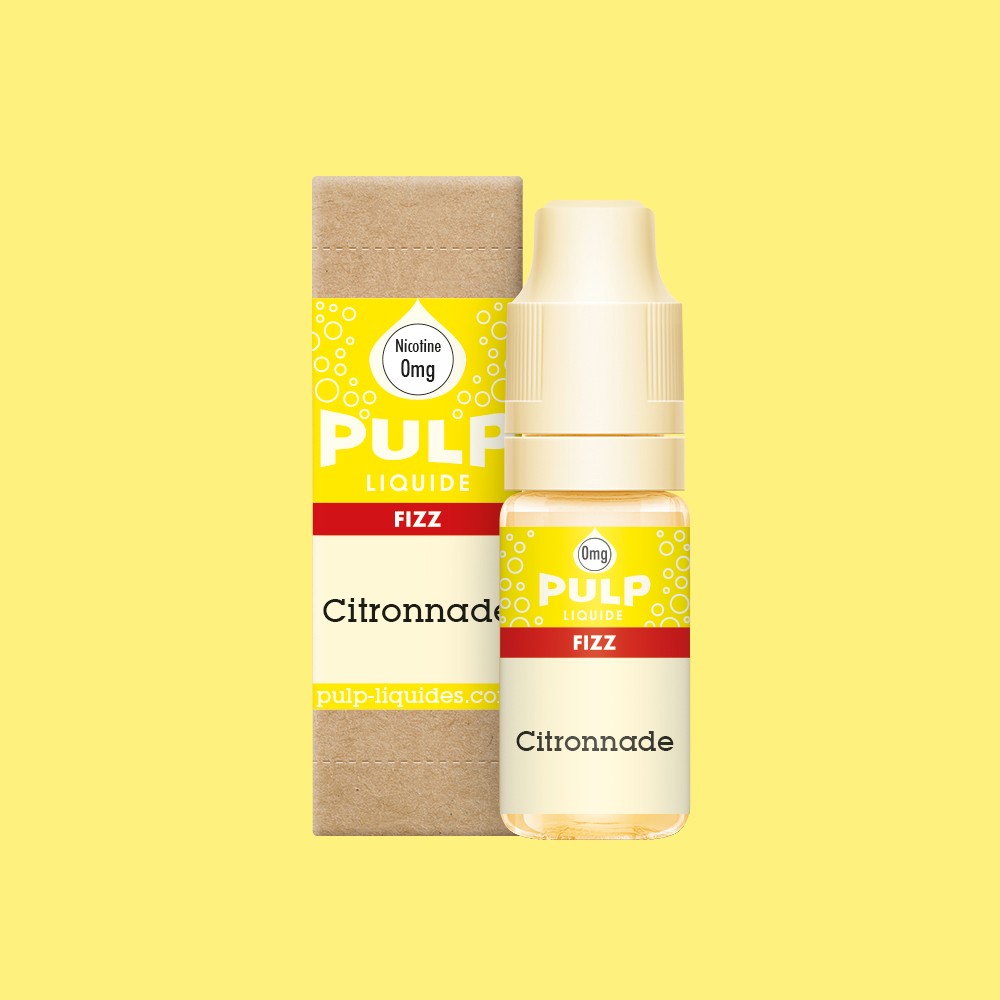 E-liquide Citronnade PULP Fizz, flacon de 10 mL