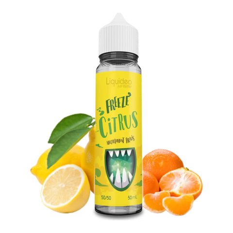 E-liquide Citrus Liquideo Freeze, flacon de 50 mL