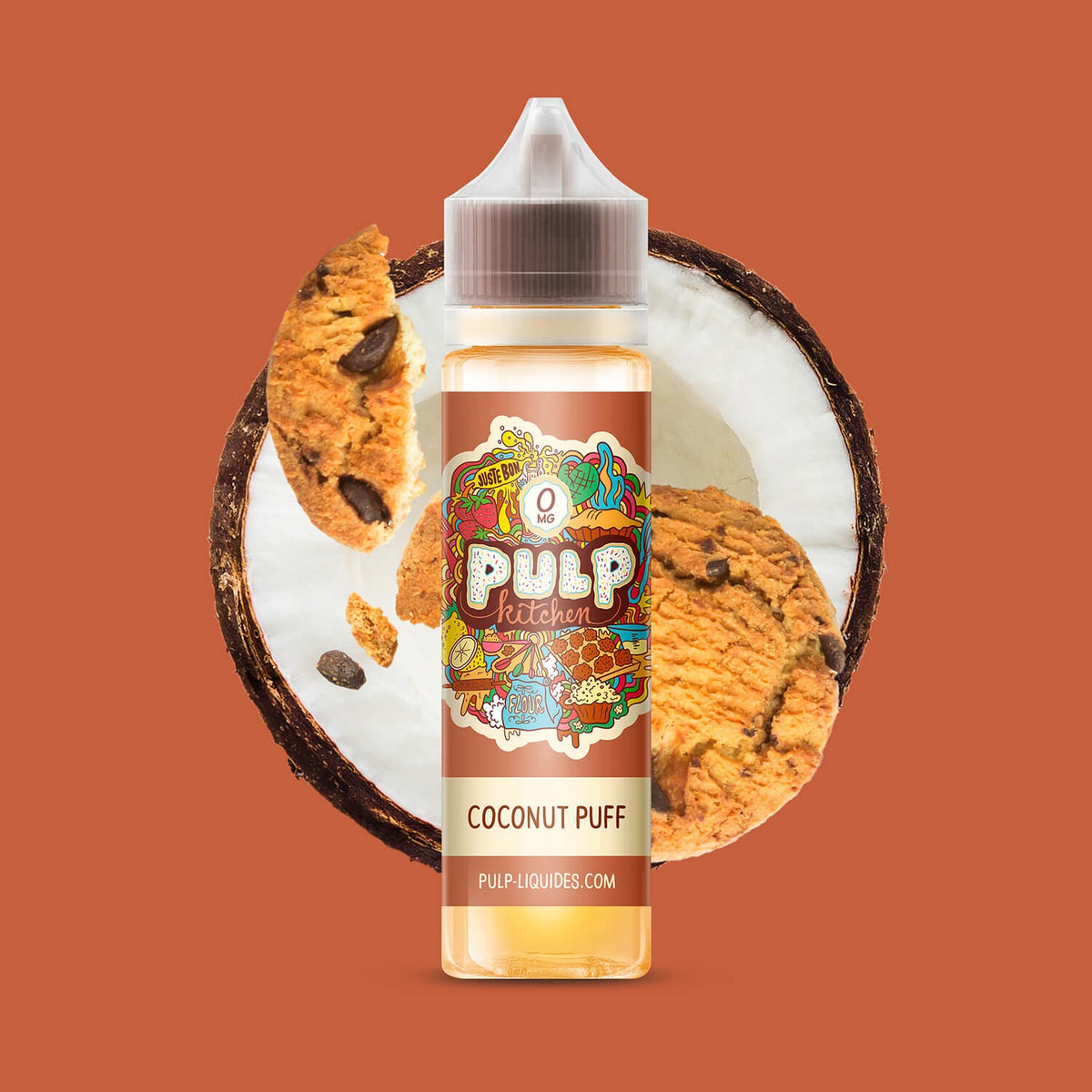 E-liquide Coconut Puff PULP Kitchen, flacon de 50 mL