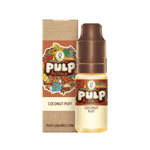 E-liquide Coconut Puff Pulp Pulp Kitchen, flacon de 10 mL