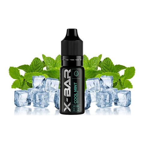 E-liquide Cool Mint French Lab X-Bar aux sels de nicotine, flacon de 10 mL