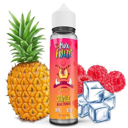 E-liquide Crapule Liquideo Multi Freeze, flacon de 50 mL