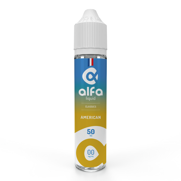 E-liquide American Alfaliquid, flacon de 50 mL