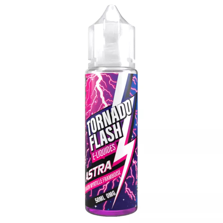 E-liquide Astra Dragon Myrtille Framboise Tornado Flash, flacon de 50 mL