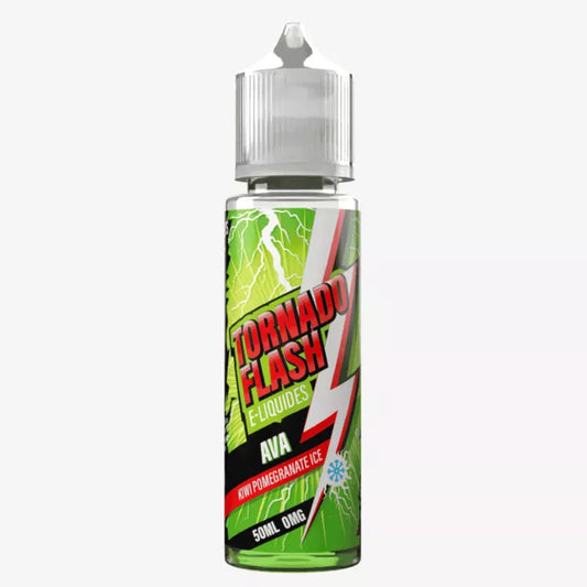 E-liquide Ava Kiwi Pomegranate Ice Tornado Flash, flacon de 50 mL