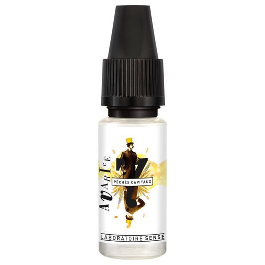 E-liquide Avarice Laboratoire Sense 7 Péchés Capitaux, flacon de 10 mL