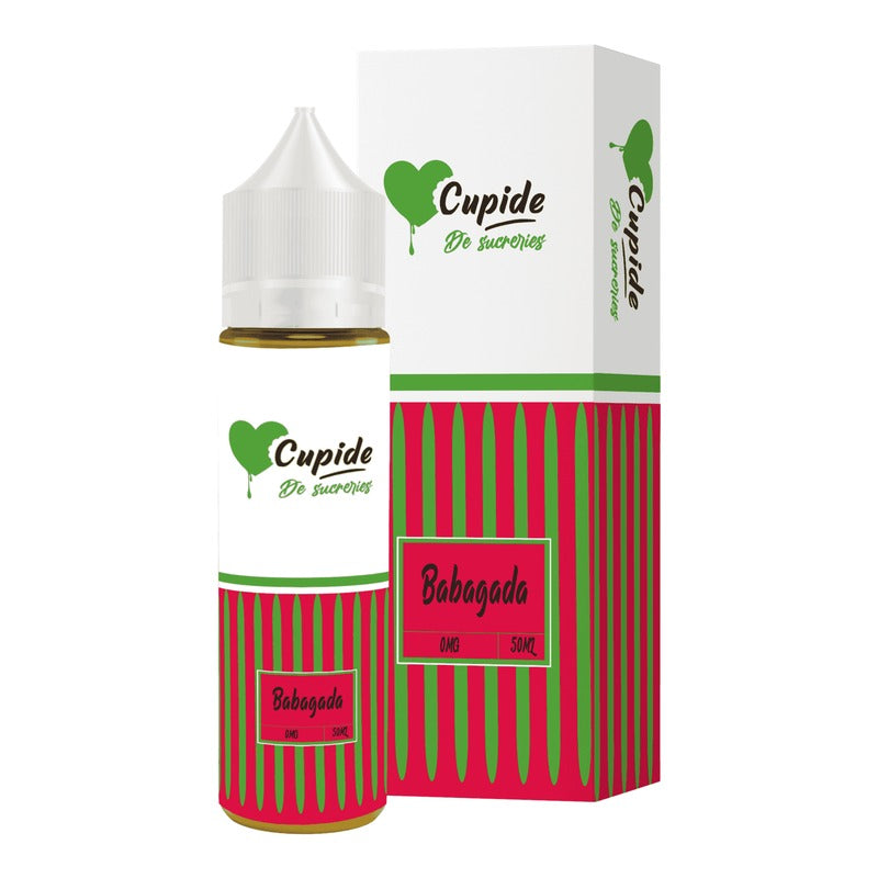 E-liquide Babagada FUEL Cupide, flacon de 50 mL et sa boîte