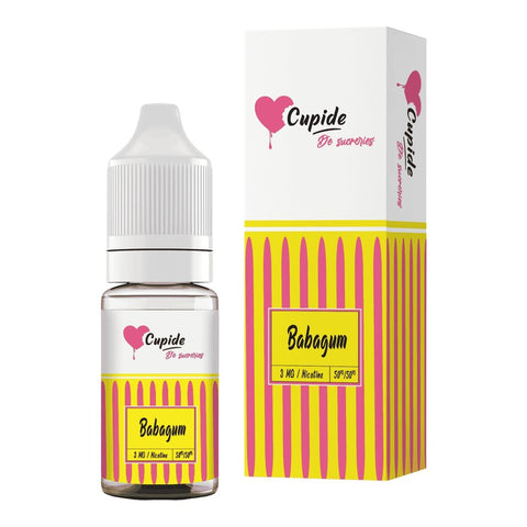 E-liquide Babagum FUEL Cupide, flacon de 10 mL et sa boîte