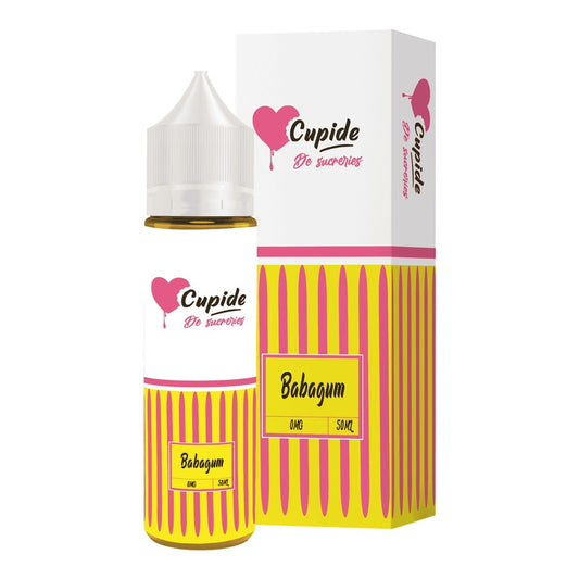 E-liquide Babagum FUEL Cupide, flacon de 50 mL et sa boîte