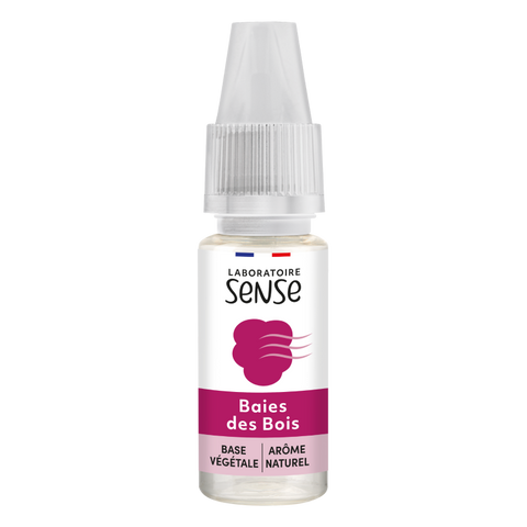 E-liquide Baies des Bois Laboratoire Sense, flacon de 10 mL