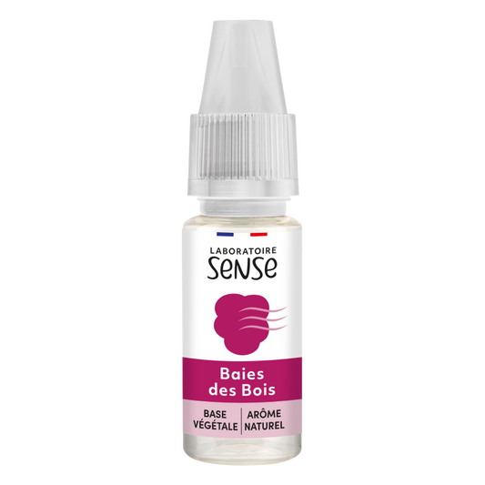 E-liquide Baies des Bois Laboratoire Sense, flacon de 10 mL