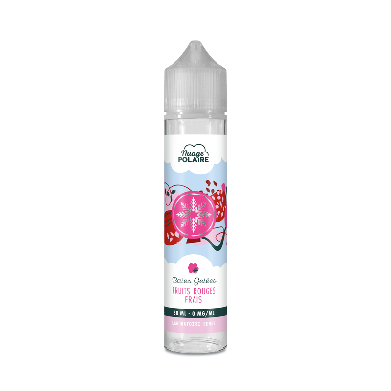 E-liquide Baies Gelées Laboratoire Sense Nuage Polaire, flacon de 50 mL