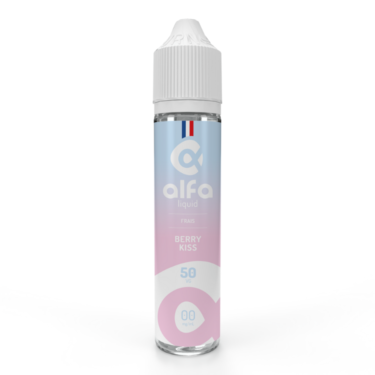E-liquide Berry Kiss Alfaliquid, flacon de 50 mL