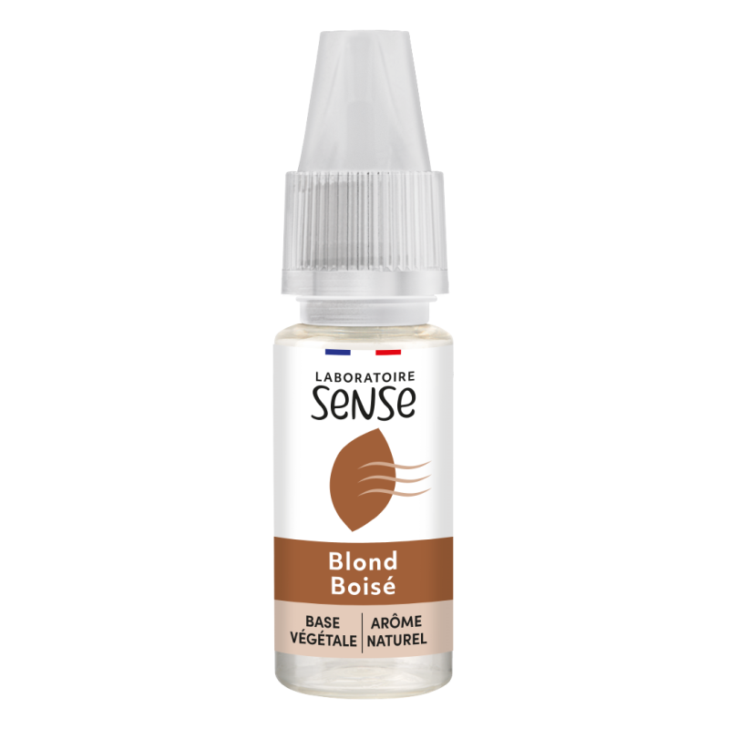 E-liquide Blond Boisé Laboratoire Sense, flacon de 10 mL