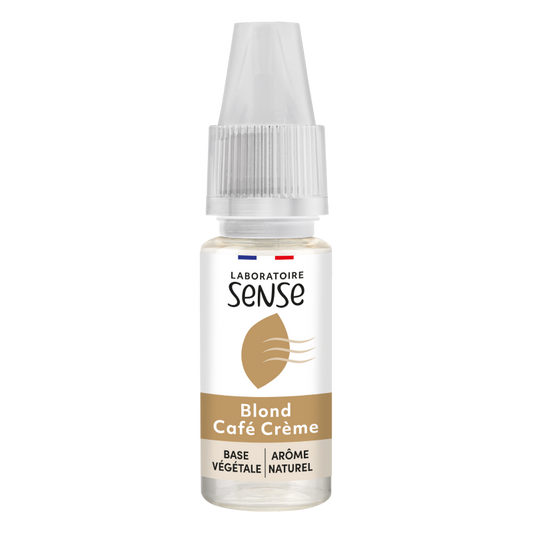 E-liquide Blond Café Crème Laboratoire Sense, flacon de 10 mL
