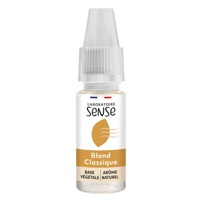 E-liquide Blond Classique Laboratoire Sense, flacon de 10 mL