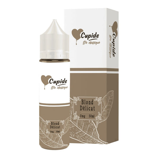 E-liquide Blond Délicat FUEL Cupide, flacon de 50 mL et sa boîte