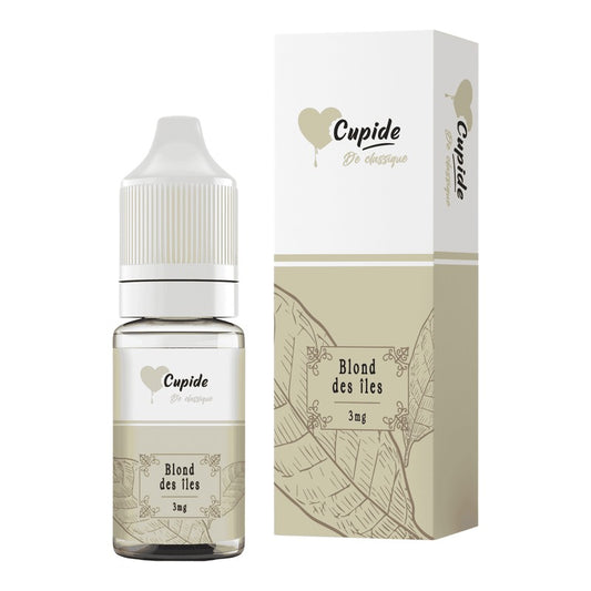 E-liquide Blond des Îles FUEL Cupide, flacon de 10 mL et sa boîte
