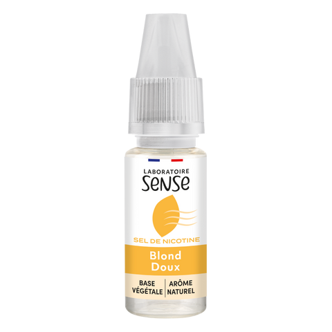 E-liquide Blond Doux Laboratoire Sense aux sels de nicotine, flacon de 10 mL