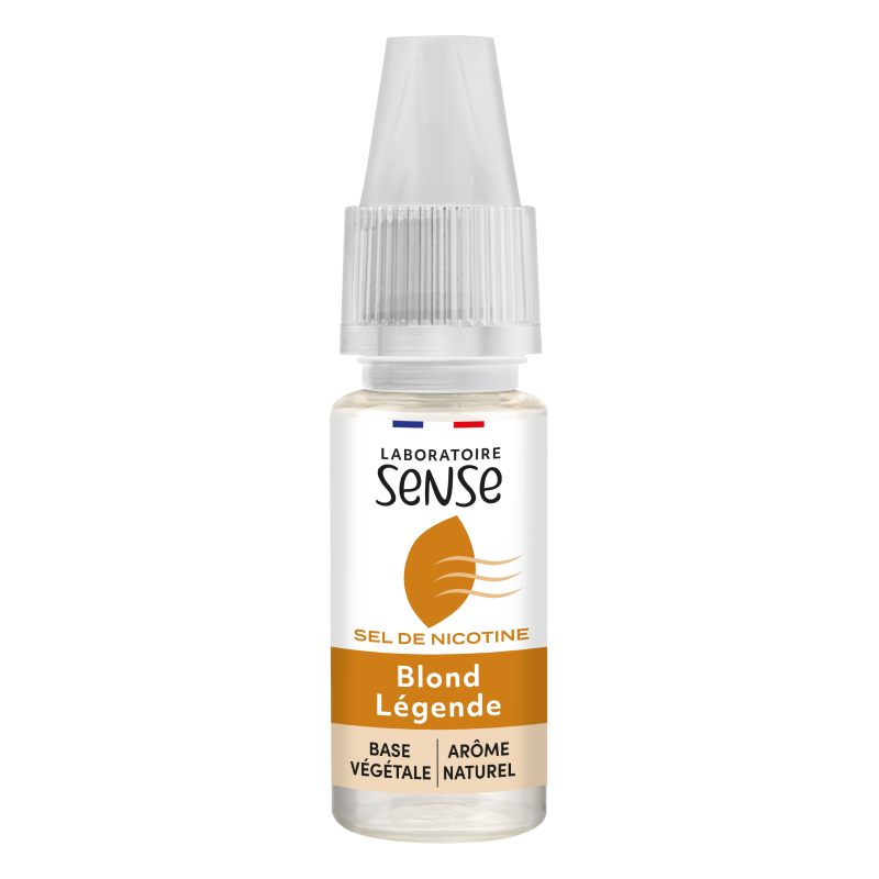 E-liquide Blond Légende Laboratoire Sense aux sels de nicotine, flacon de 10 mL