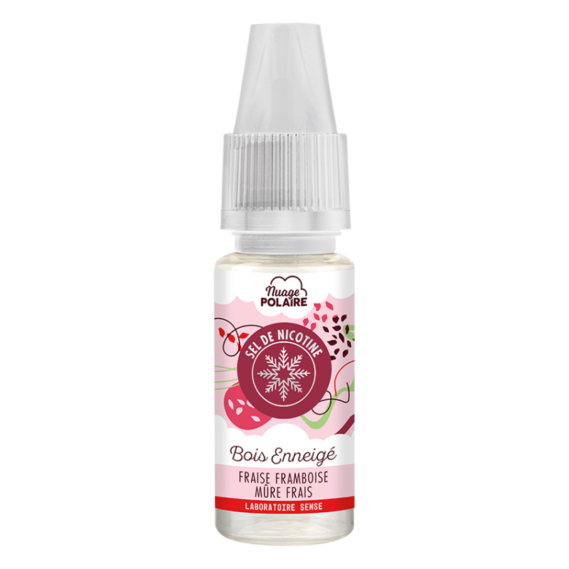 E-liquide Bois Enneigé Laboratoire Sense Nuage Polaire aux sels de nicotine, flacon de 10 mL