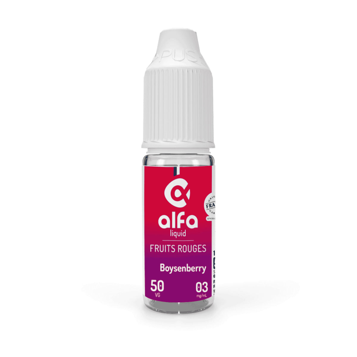 E-liquide Boysenberry Alfaliquid, flacon de 10 mL