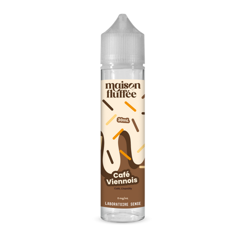 E-liquide Café Viennois Laboratoire Sense Maison Fluffée, flacon de 30 mL