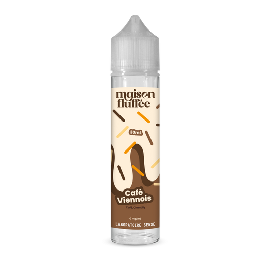 E-liquide Café Viennois Laboratoire Sense Maison Fluffée, flacon de 30 mL