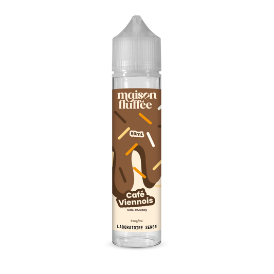 E-liquide Café Viennois Laboratoire Sense Maison Fluffée, flacon de 50 mL
