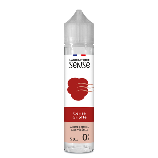 E-liquide Cerise Griotte Laboratoire Sense, flacon de 50 mL