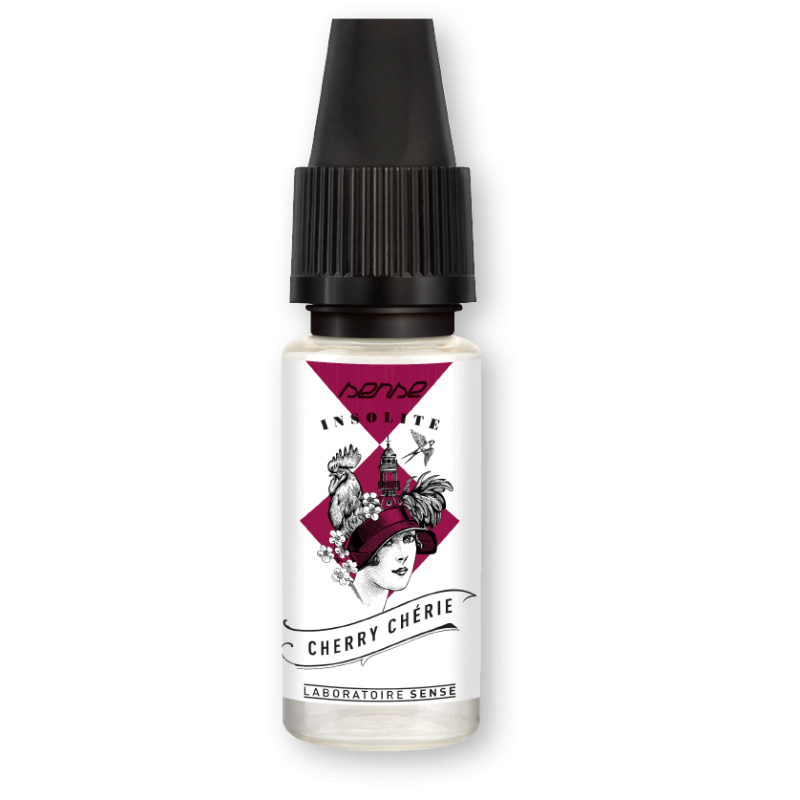 E-liquide Cherry Chérie Laboratoire Sense Insolite, flacon de 10 mL