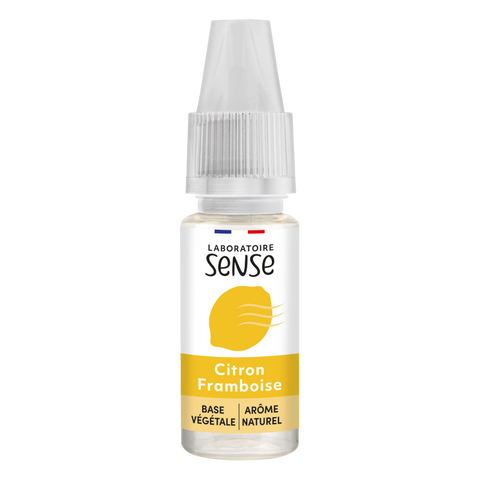 E-liquide Citron Framboise Laboratoire Sense, flacon de 10 mL