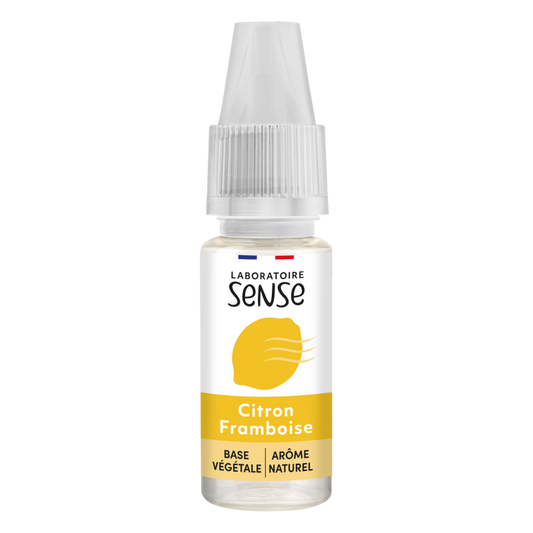 E-liquide Citron Framboise Laboratoire Sense, flacon de 10 mL