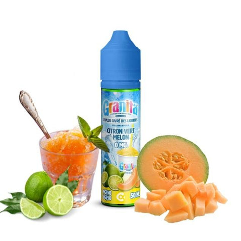 E-liquide Citron Vert Melon Alfaliquid Granita, flacon de 50 mL