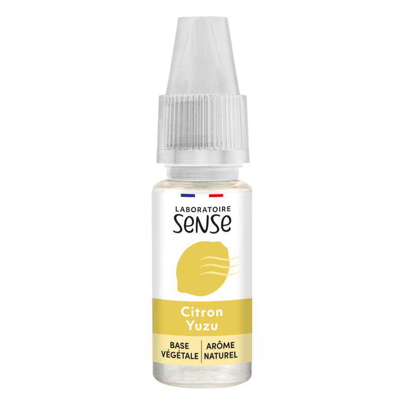 E-liquide Citron Yuzu Laboratoire Sense, flacon de 10 mL