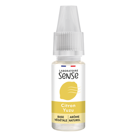 E-liquide Citron Yuzu Laboratoire Sense, flacon de 10 mL