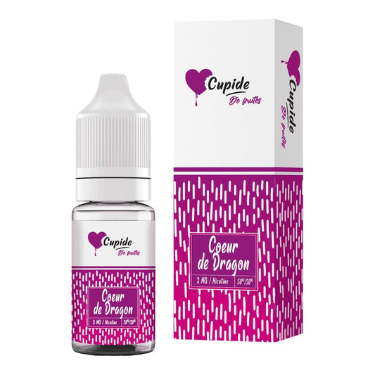 E-liquide Coeur de Dragon FUEL Cupide, flacon de 10 mL et sa boîte