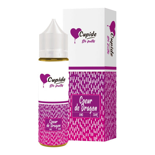 E-liquide Coeur de Dragon FUEL Cupide, flacon de 50 mL et sa boîte